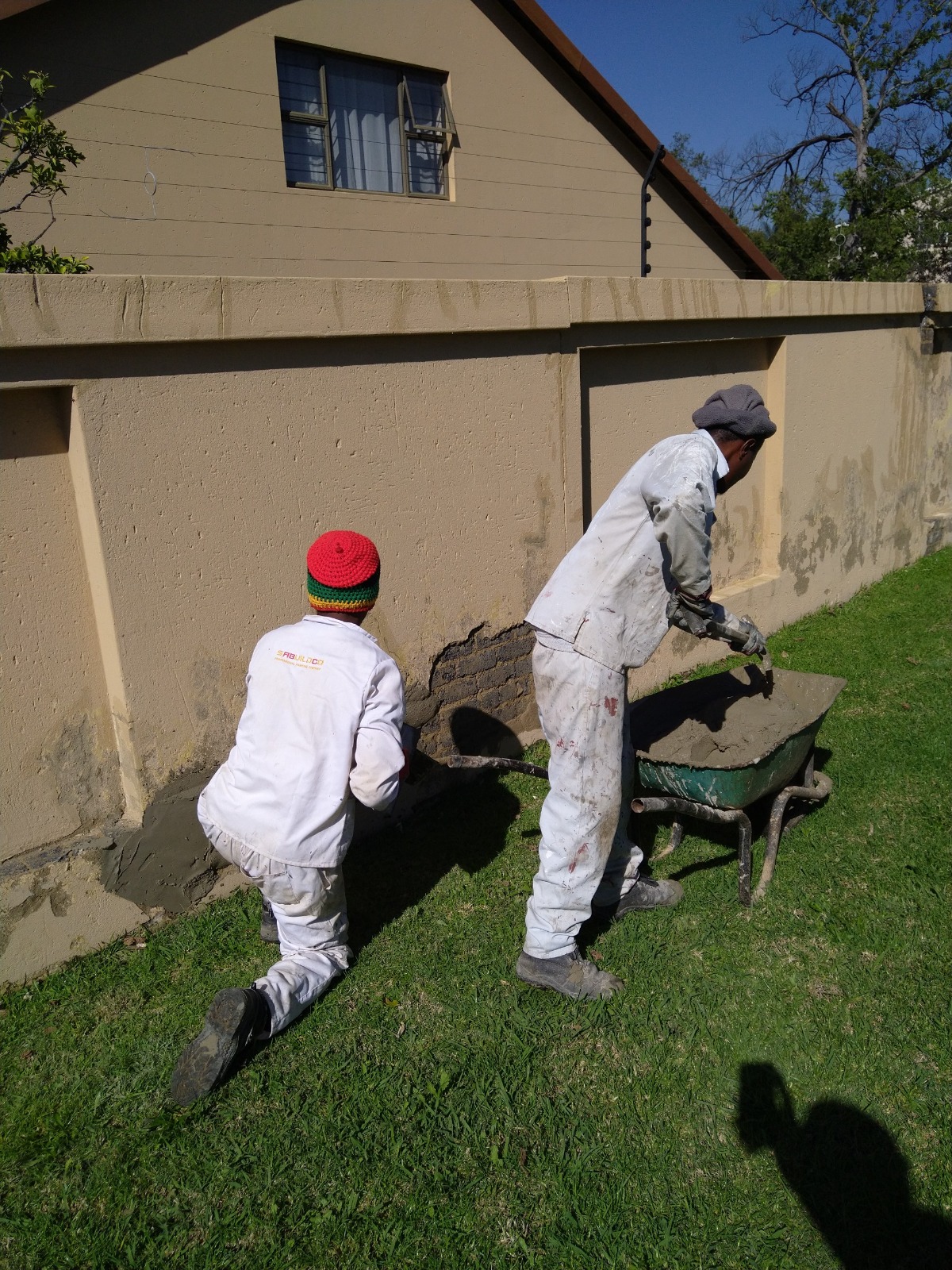 Estate Perimeter Wall Before Project